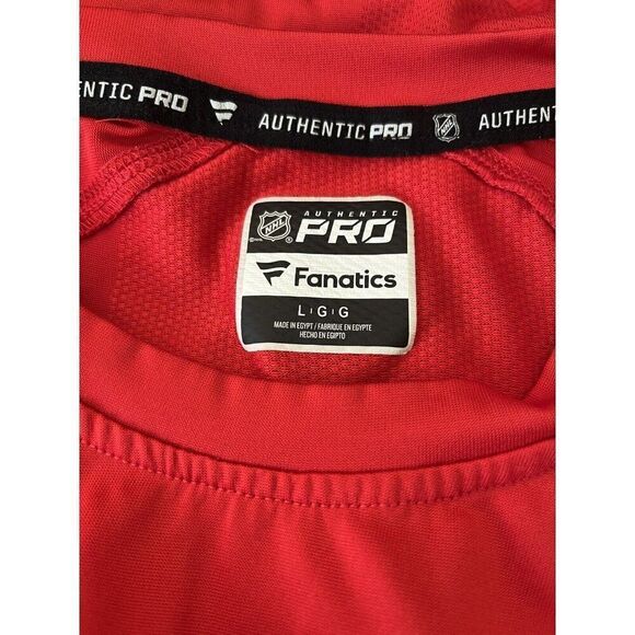 Mens Large Columbus Blue Jackets Authentic Pro Fanatics Shirt Ice Hockey NHL - Picture 5 of 6